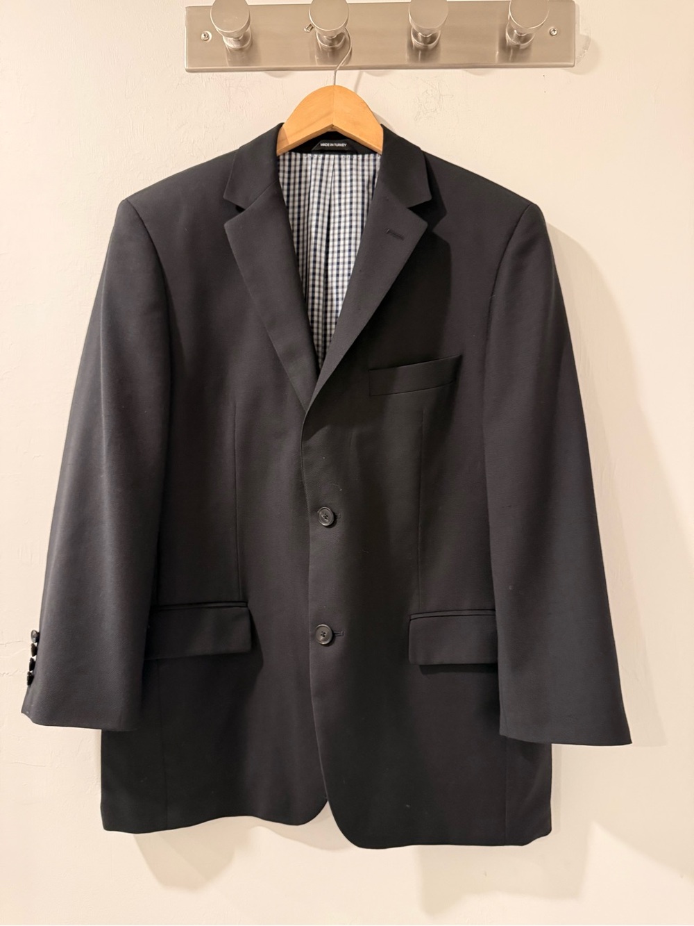Hugo Boss Black Two-Button Sport Coat with Notch Lapel